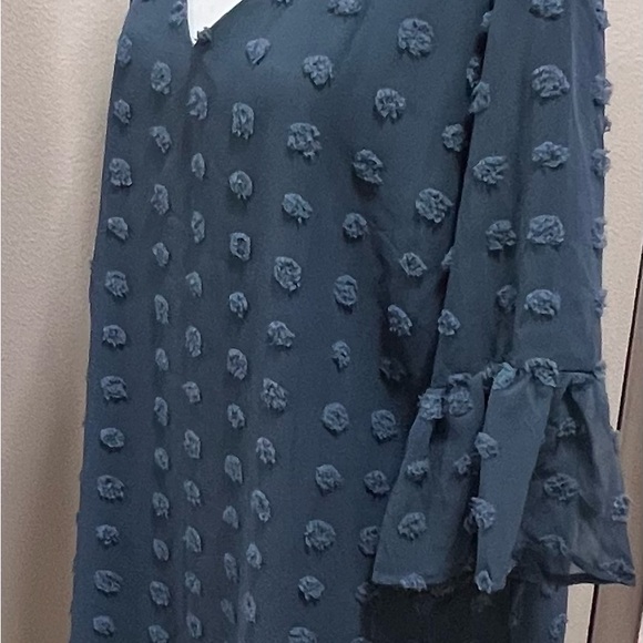 Chic Blue Textured Dress XXL - Picture 8 of 13